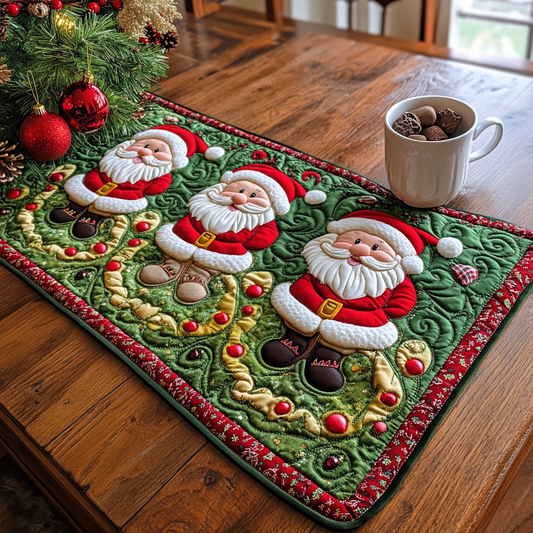 Christmas Santa TAI041124650 Quilted Table Runner