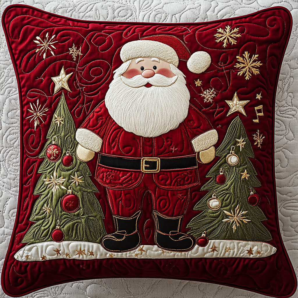 Christmas Santa TAI061124236 Quilted Pillow Case