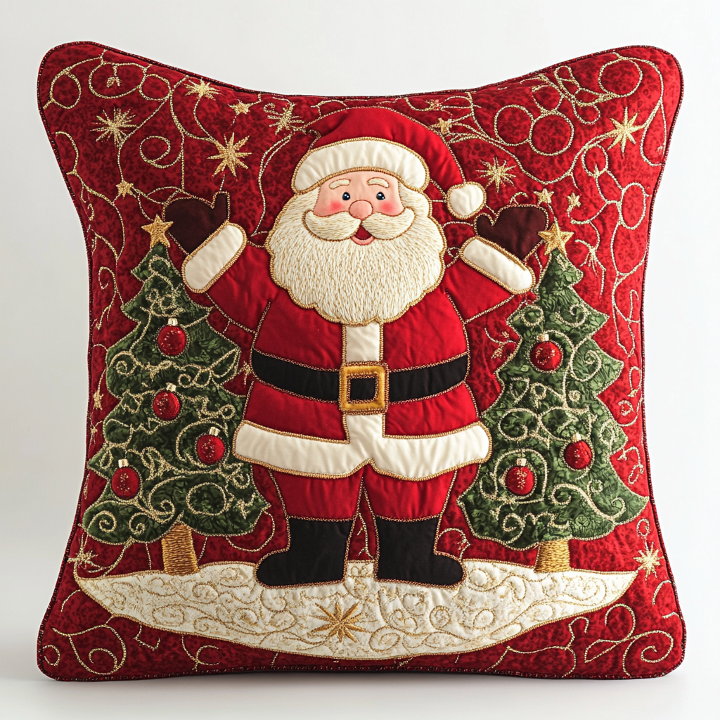 Christmas Santa TAI061124237 Quilted Pillow Case