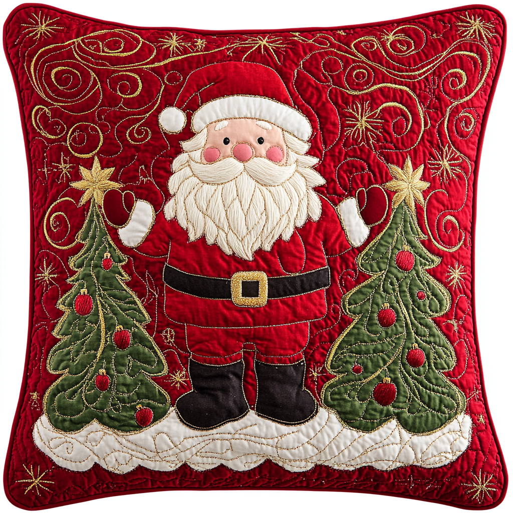 Christmas Santa TAI061124238 Quilted Pillow Case