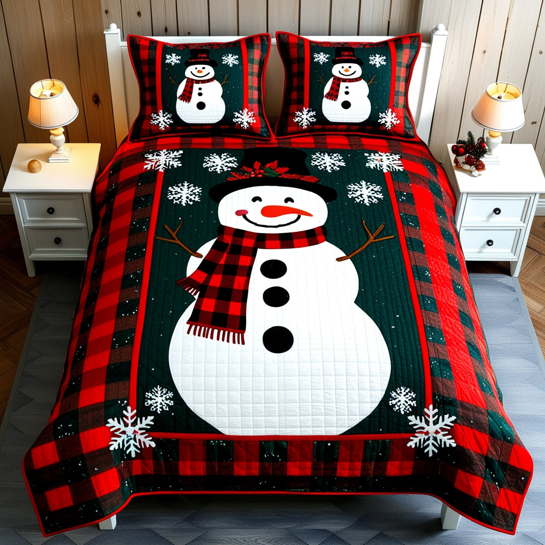 Christmas Snowman NTA041124424 Quilt Bedding Set