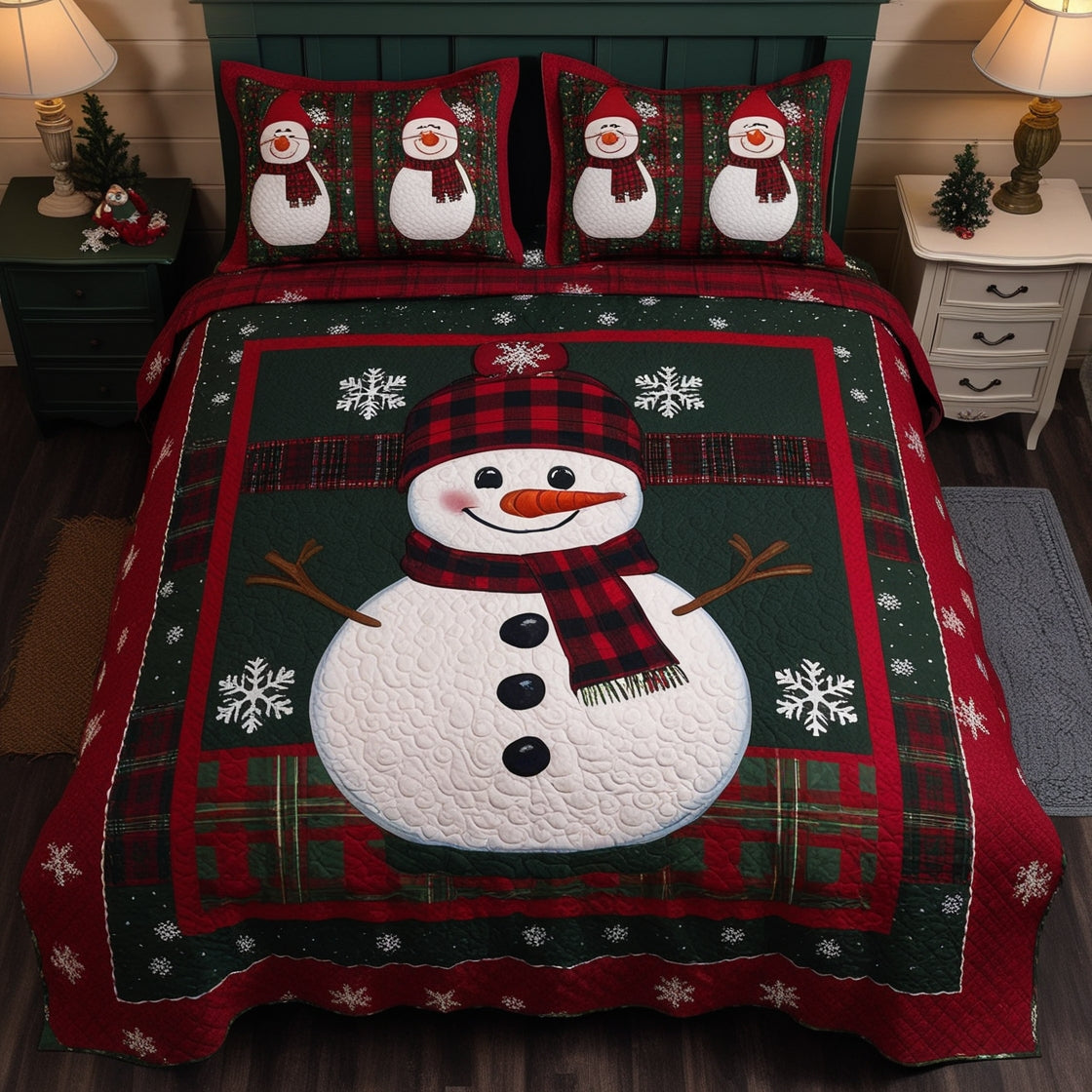 Christmas Snowman NTA041124428 Quilt Bedding Set