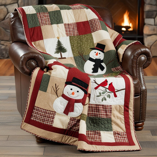 Christmas Snowman NTA151024337 Quilt Blanket