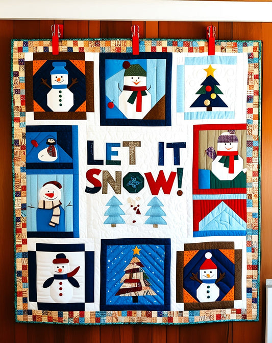 Christmas Snowman NTA281024167 Quilt Blanket