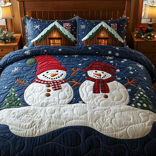 Christmas Snowman TAI061124072 Quilt Bedding Set