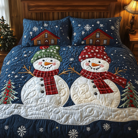 Christmas Snowman TAI061124073 Quilt Bedding Set