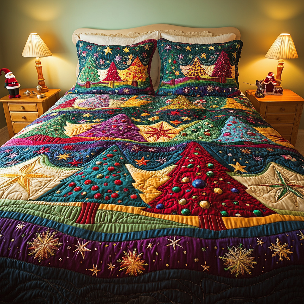 Christmas Tree TAI041124206 Quilt Bedding Set