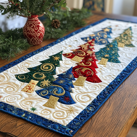 Christmas Tree TAI061124204 Quilted Table Runner