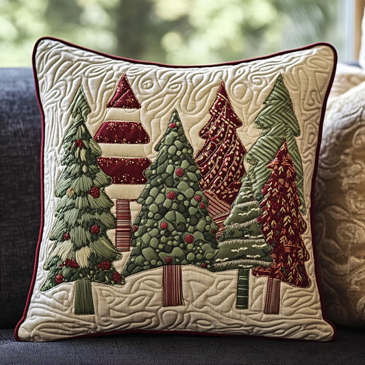 Christmas Tree TAI311024189 Quilted Pillow Case