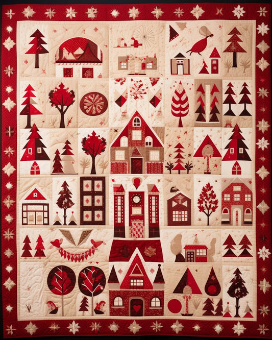 Christmas House BL07112333 Quilt Blanket