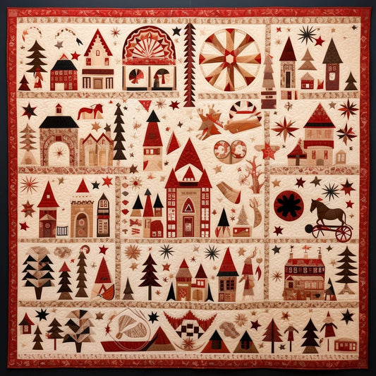 Christmas Village BL07112325 Quilt Blanket