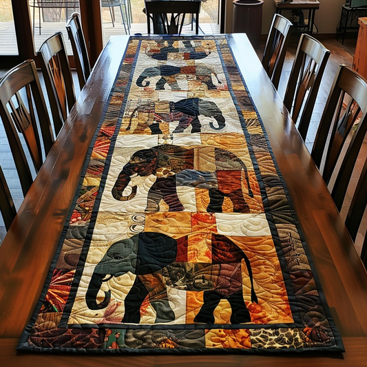 Elephant NTA281024380 Quilted Table Runner