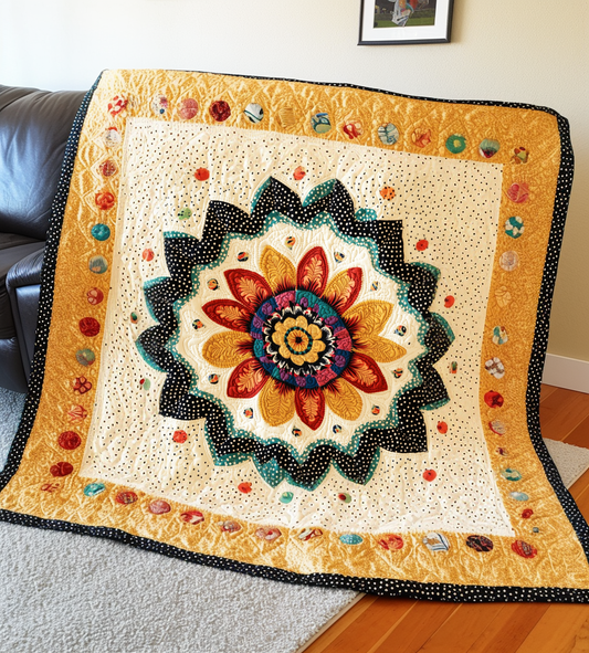 Flower DAI311024370 Quilt Blanket