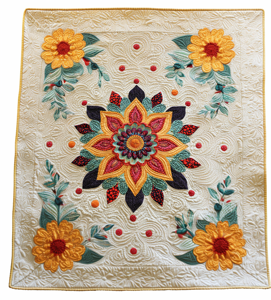 Flower DAI311024377 Quilt Blanket