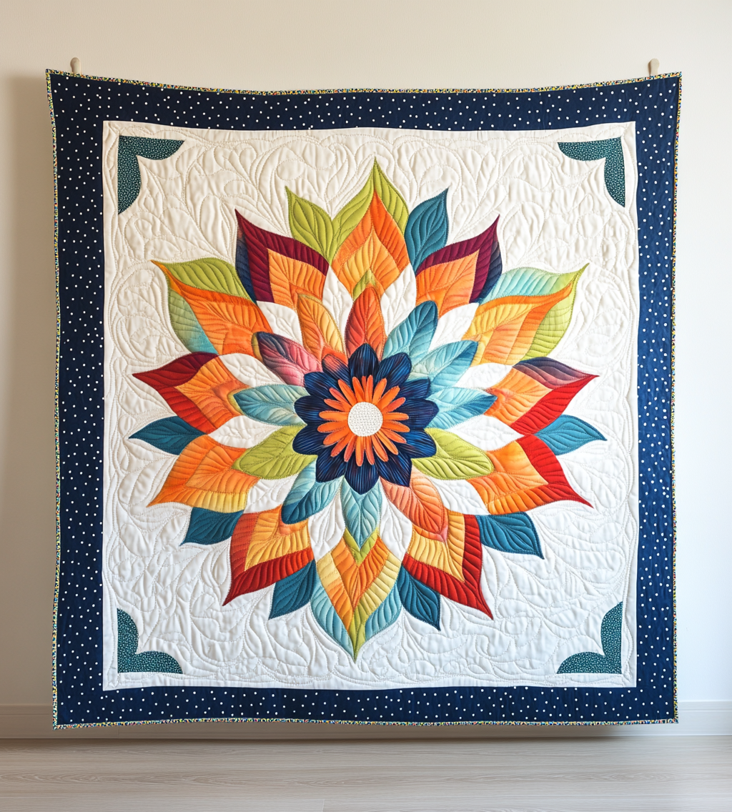 Flower DAI311024387 Quilt Blanket