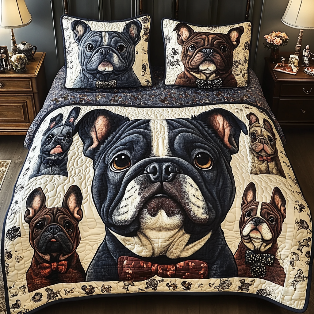 French Bulldog TAI041124355 Quilt Bedding Set