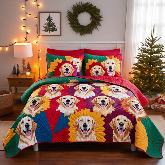 Golden Retriever NTA181024633 Quilt Bedding Set