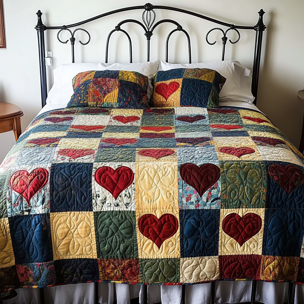 Heart TAI061124023 Quilt Bedding Set