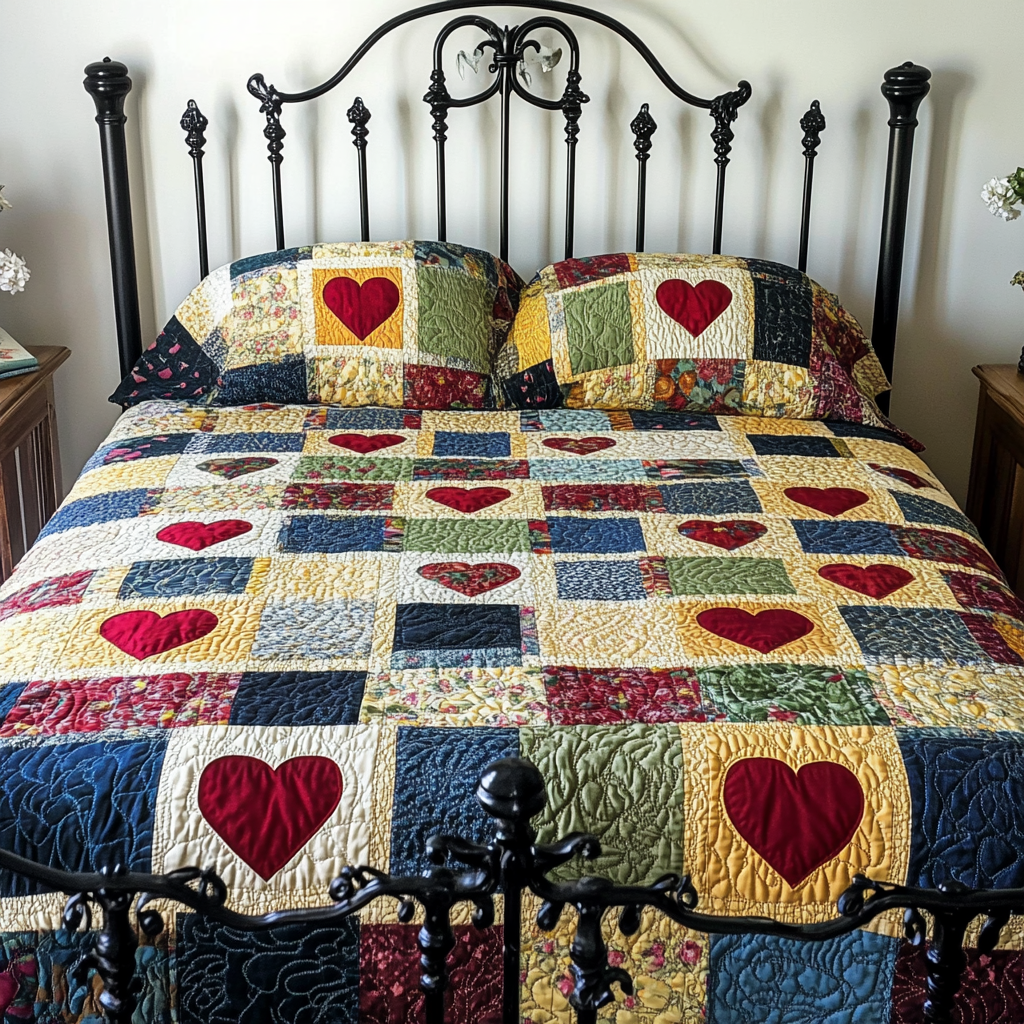 Heart TAI061124026 Quilt Bedding Set