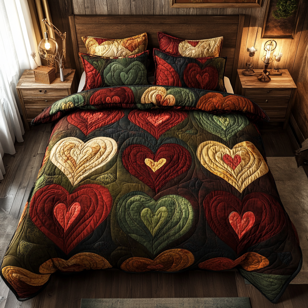 Heart TAI061124031 Quilt Bedding Set