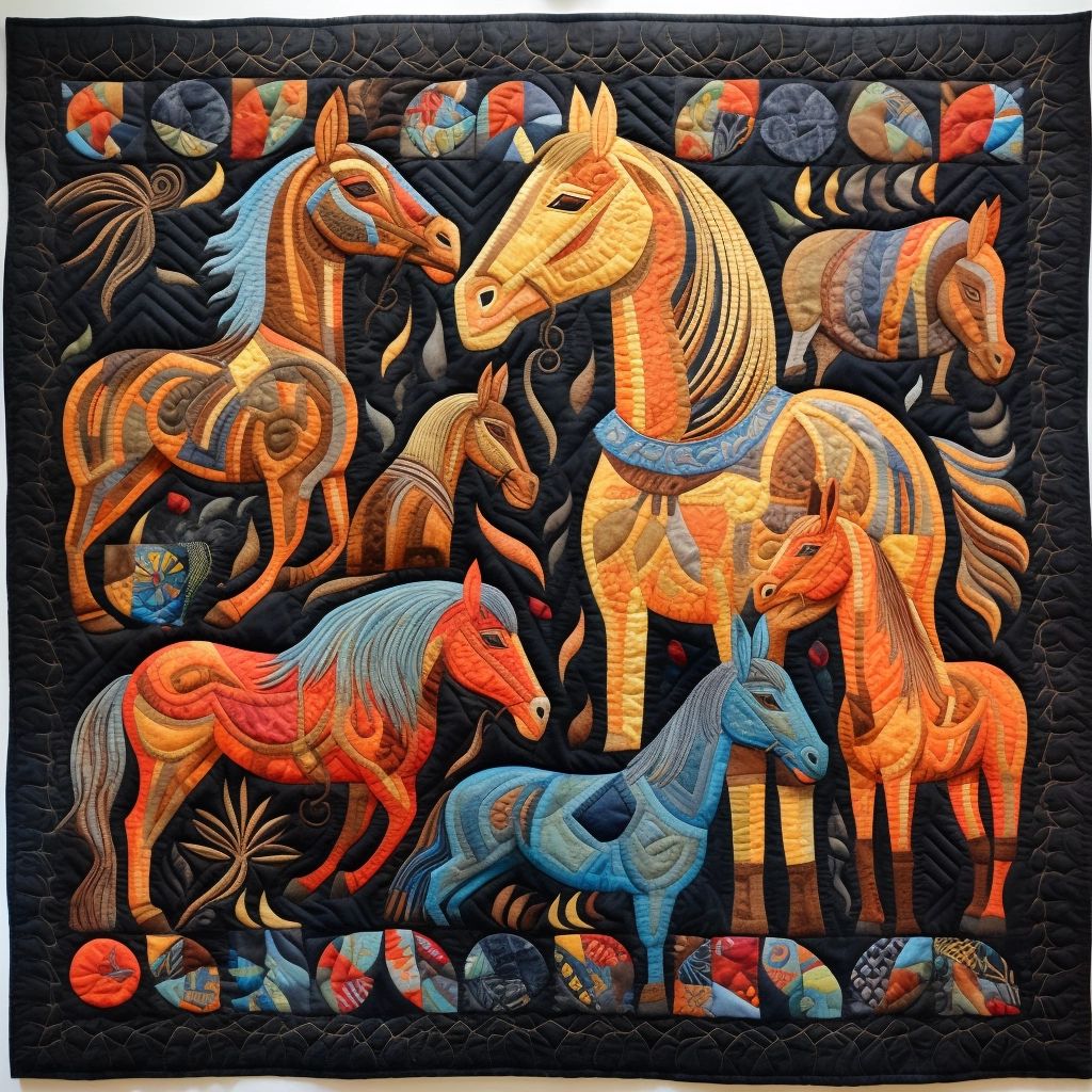 Horse BL9112331 Quilt Blanket