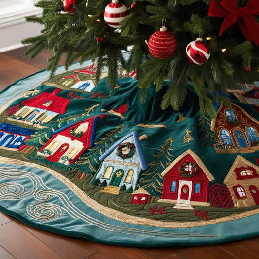 Houses NTA061124290 Quilted Tree Skirt