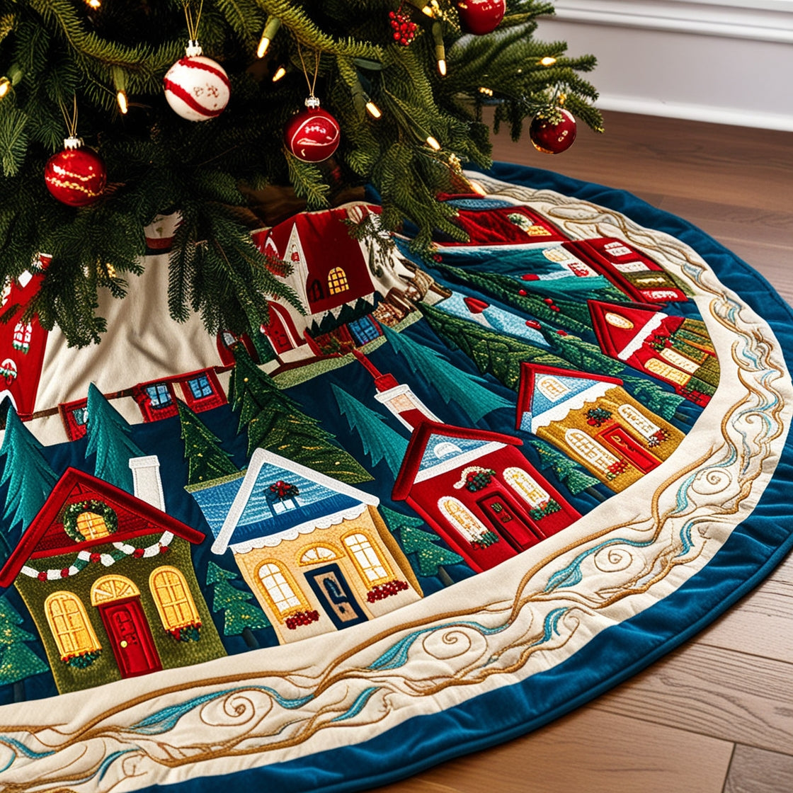 Houses NTA061124291 Quilted Tree Skirt