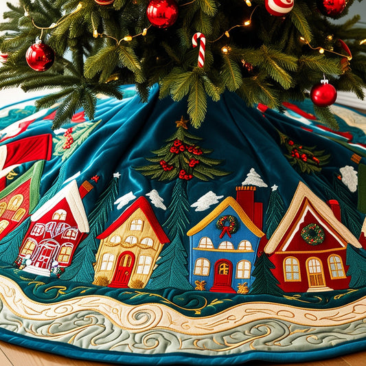 Houses NTA061124292 Quilted Tree Skirt