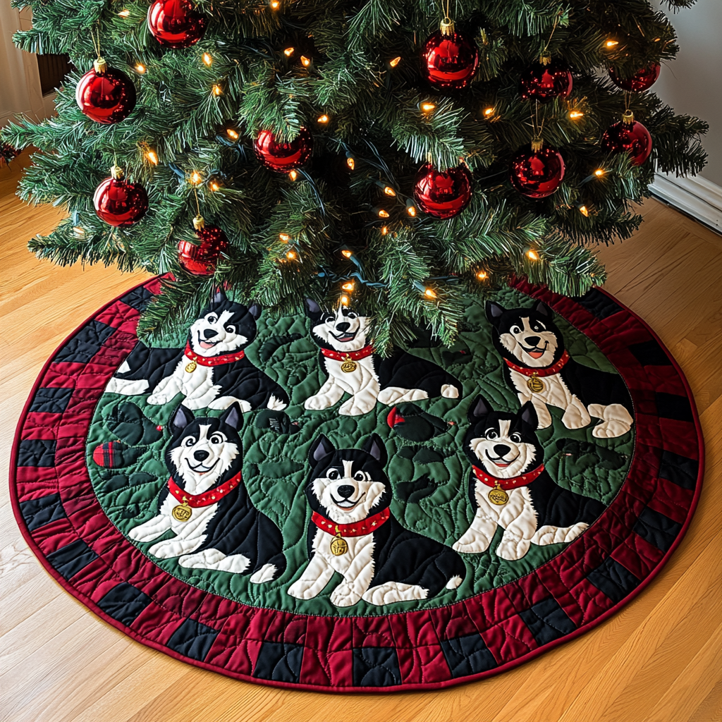 Husky TAI311024266 Quilted Tree Skirt