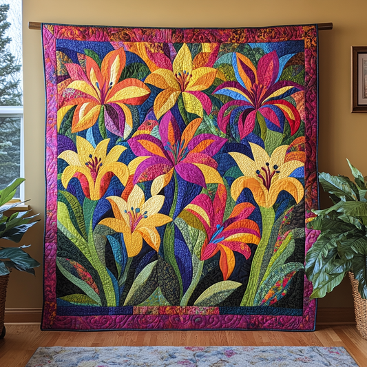 Lily Flower DAI05112456 Quilt Blanket