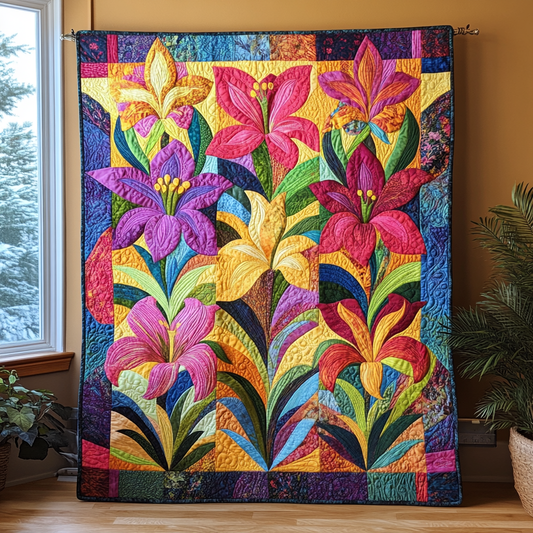 Lily Flower DAI05112463 Quilt Blanket