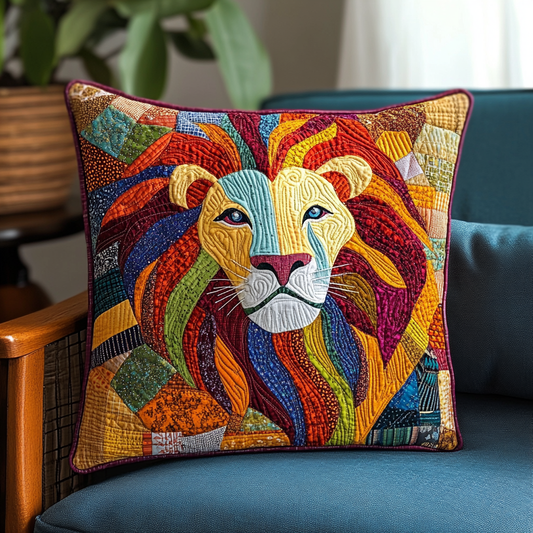 Lion DAI311024468 Quilted Pillow Case