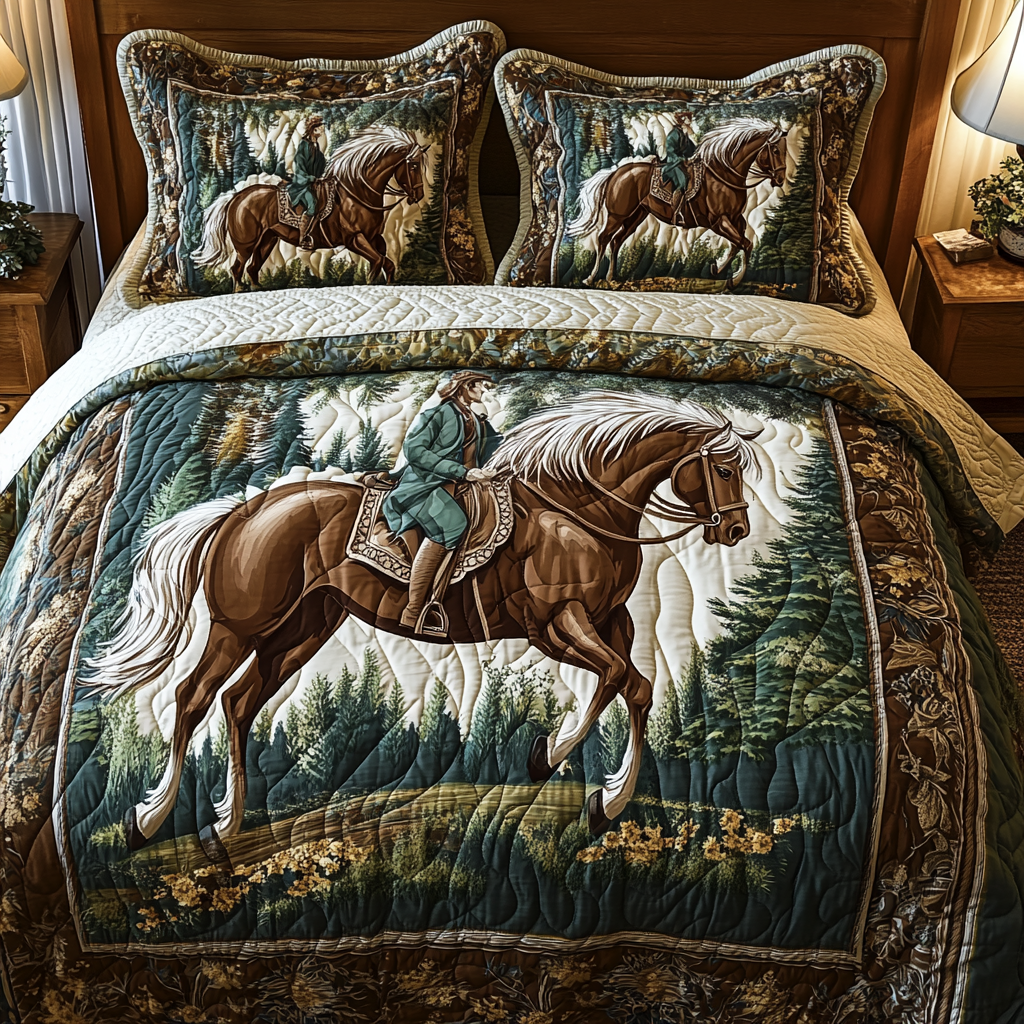 Majestic Horse TAI311024092 Quilt Bedding Set