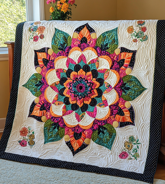 Mandala Flower DAI311024364 Quilt Blanket