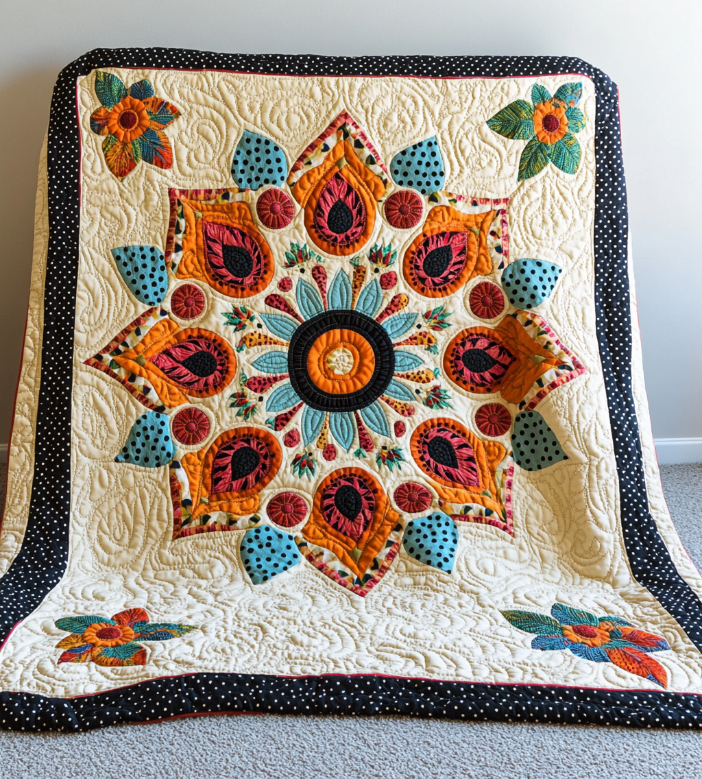 Mandala Flower DAI311024389 Quilt Blanket