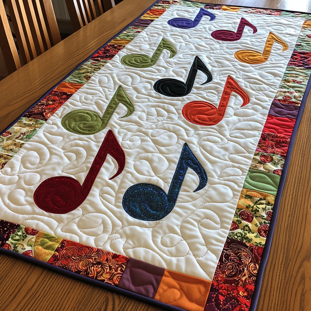 Music Note DAI311024421 Quilted Table Runner