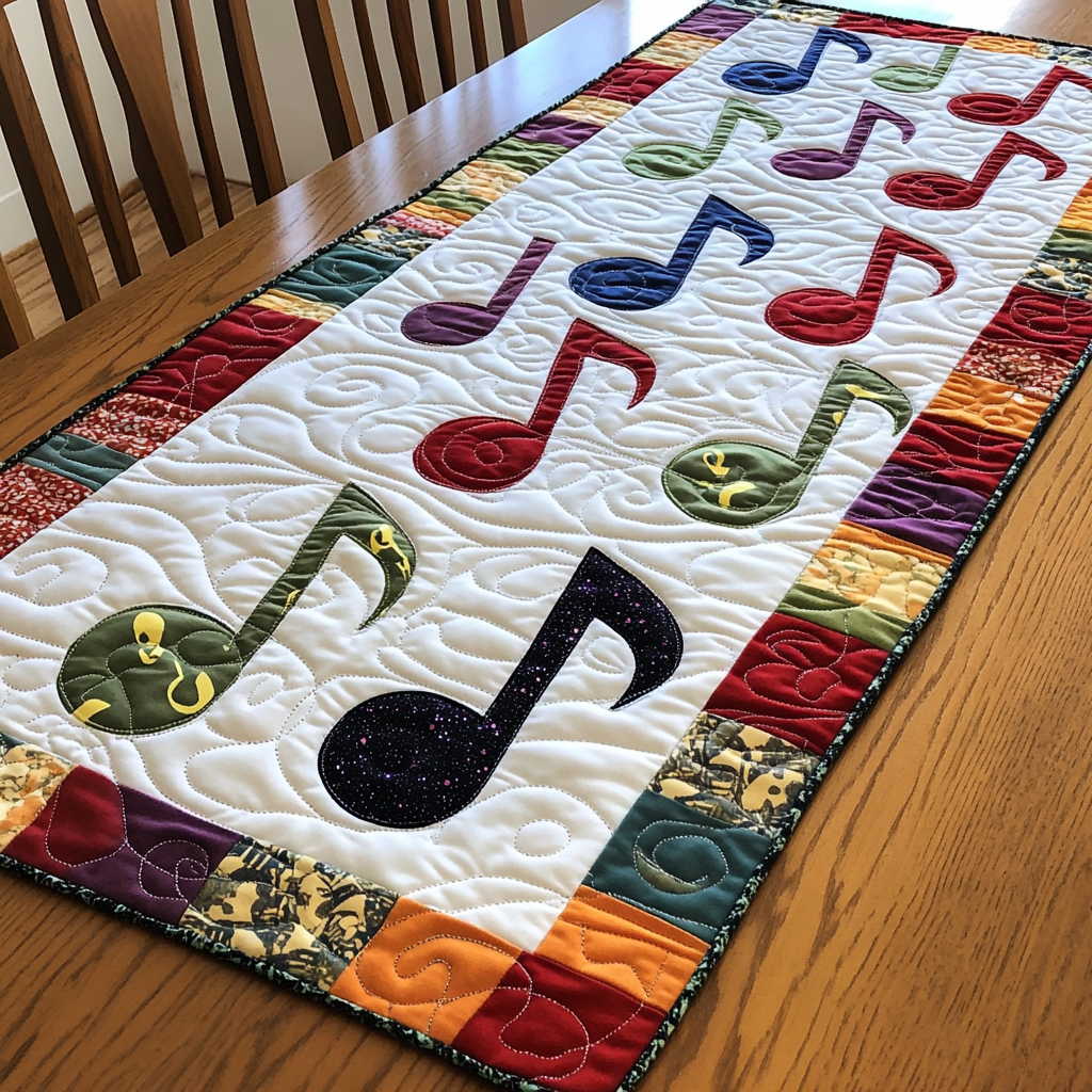 Music Note DAI311024422 Quilted Table Runner