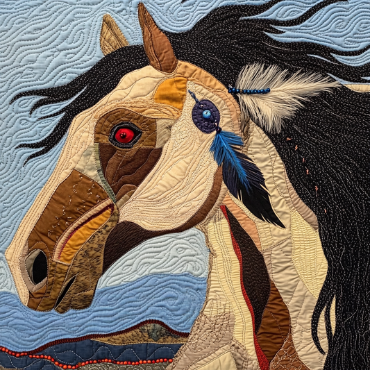 Native Horse TAI041124001 Quilt Blanket