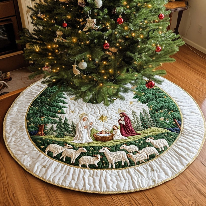 Nativity Scene NTA281024391 Quilted Tree Skirt