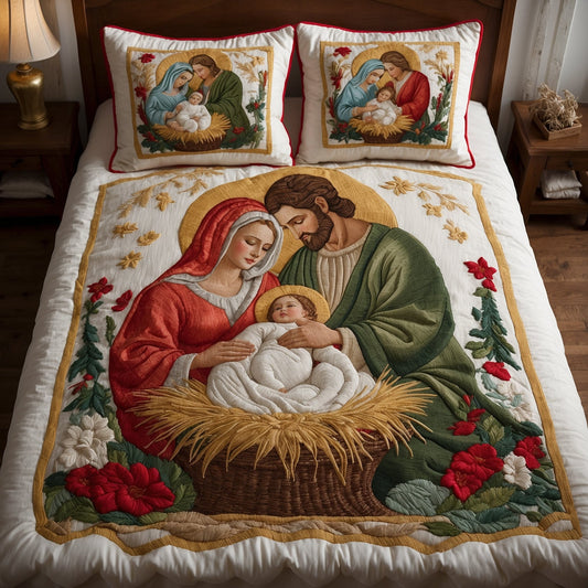 Nativity Scene NTA311024144 Quilt Bedding Set