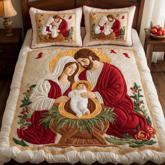 Nativity Scene NTA311024148 Quilt Bedding Set