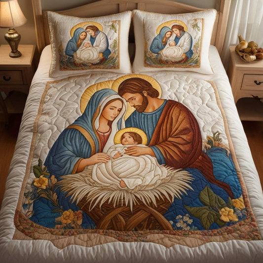 Nativity Scene NTA311024154 Quilt Bedding Set