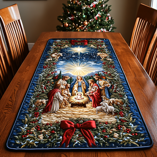 Nativity Scene TAI041124600 Quilted Table Runner