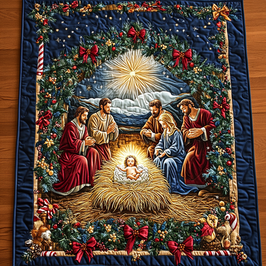 Nativity Scene TAI041124607 Quilted Table Runner