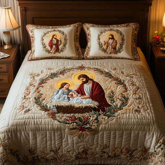 Nativity Scene TAI311024057 Quilt Bedding Set