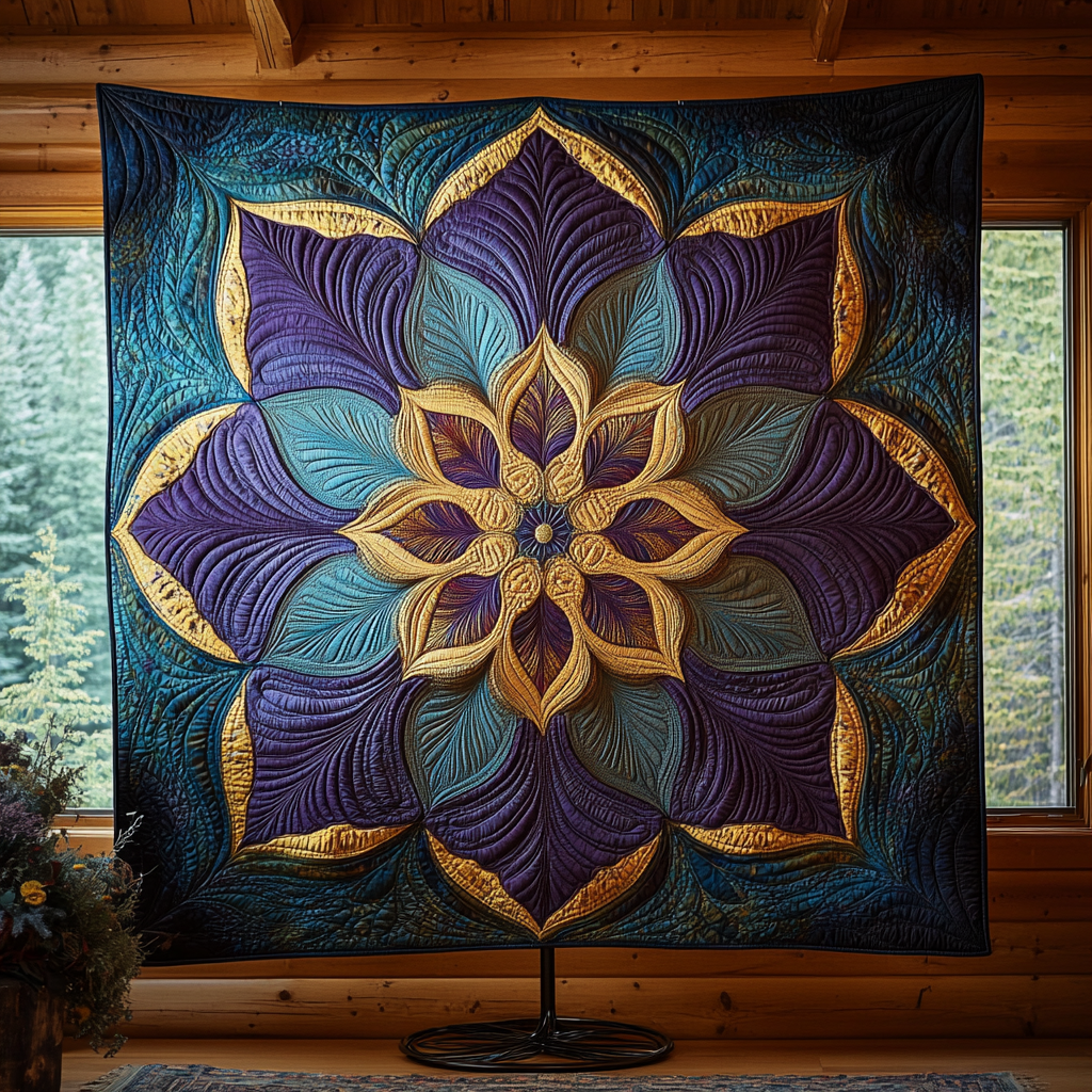 Radiant Flower TAI311024307 Quilt Blanket