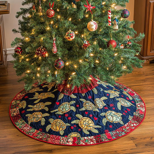 Sea Turtle TAI061124276 Quilted Tree Skirt