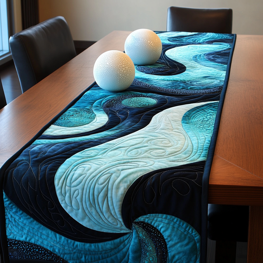 Sea Wave TAI061124189 Quilted Table Runner