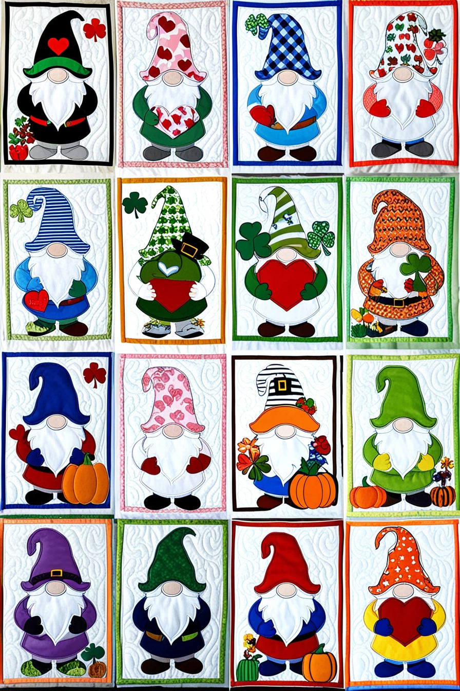 Season Gnomes NTA151024137 Quilt Blanket