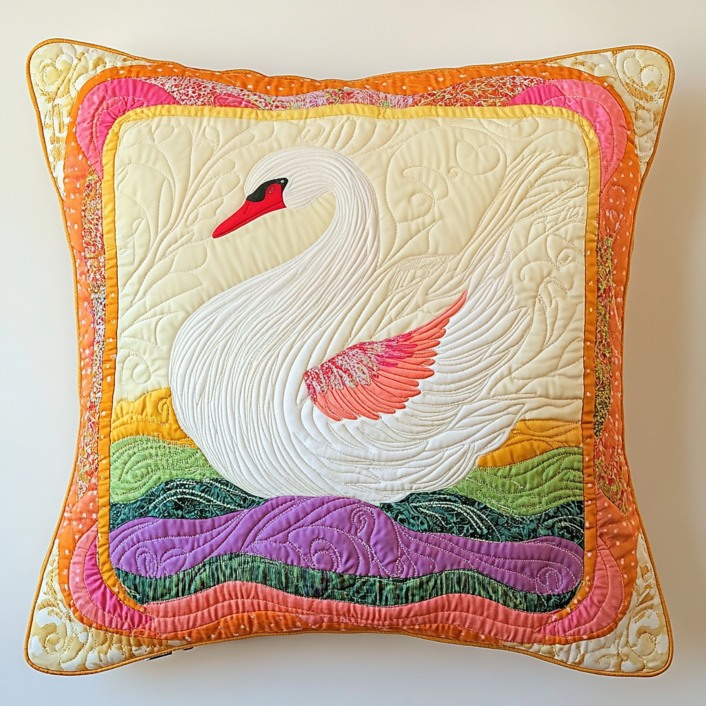 Swan DAI311024458 Quilted Pillow Case